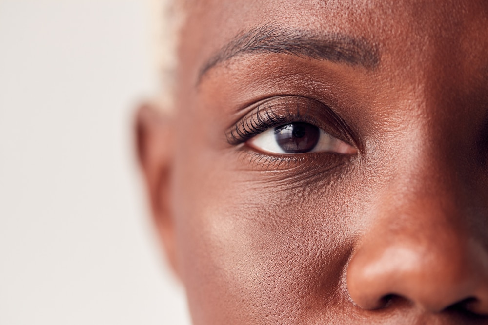 Close,Up,On,Eyes,Of,Young,Woman,With,Dyed,Hair